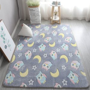 Gefosin Owl Children's Modern Indoor Rug